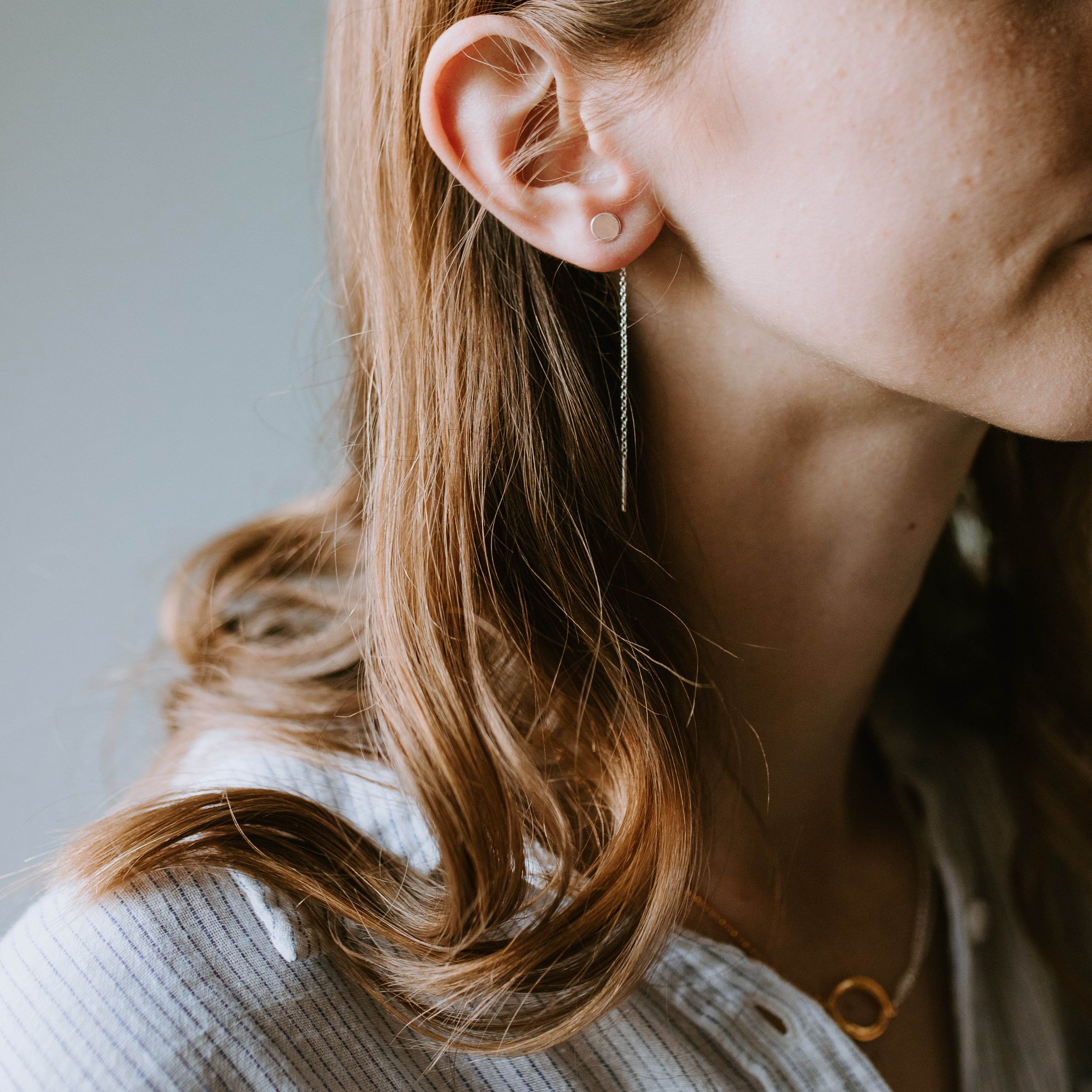 Circle back outlet earrings